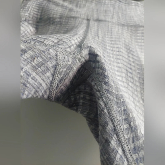 Lululemon Wunder Under High-Rise Luon Arrow Jacquard Silver Gray- White Euc - Picture 8 of 8